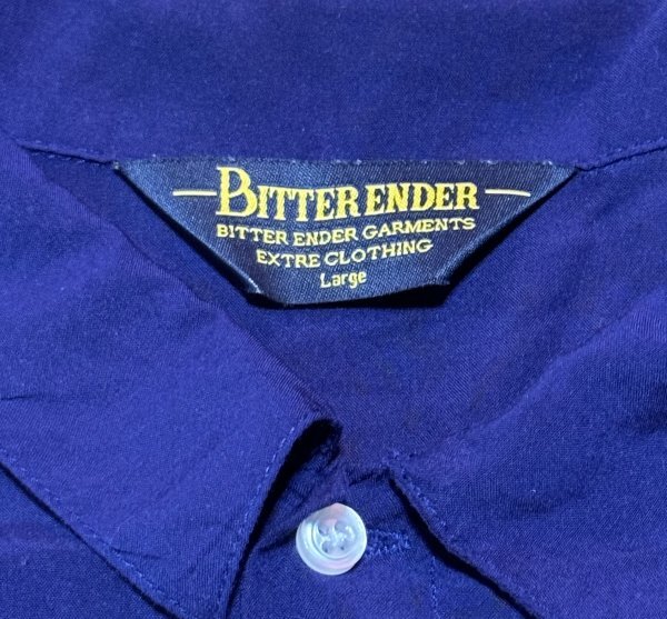 BITTER ENDER ビターエンダー Vintage PEANUTS ピーナッツ スヌーピー チャーリーブラウン 刺繍 レーヨン 半袖 シャツ / ボーリング 5部袖?の画像5