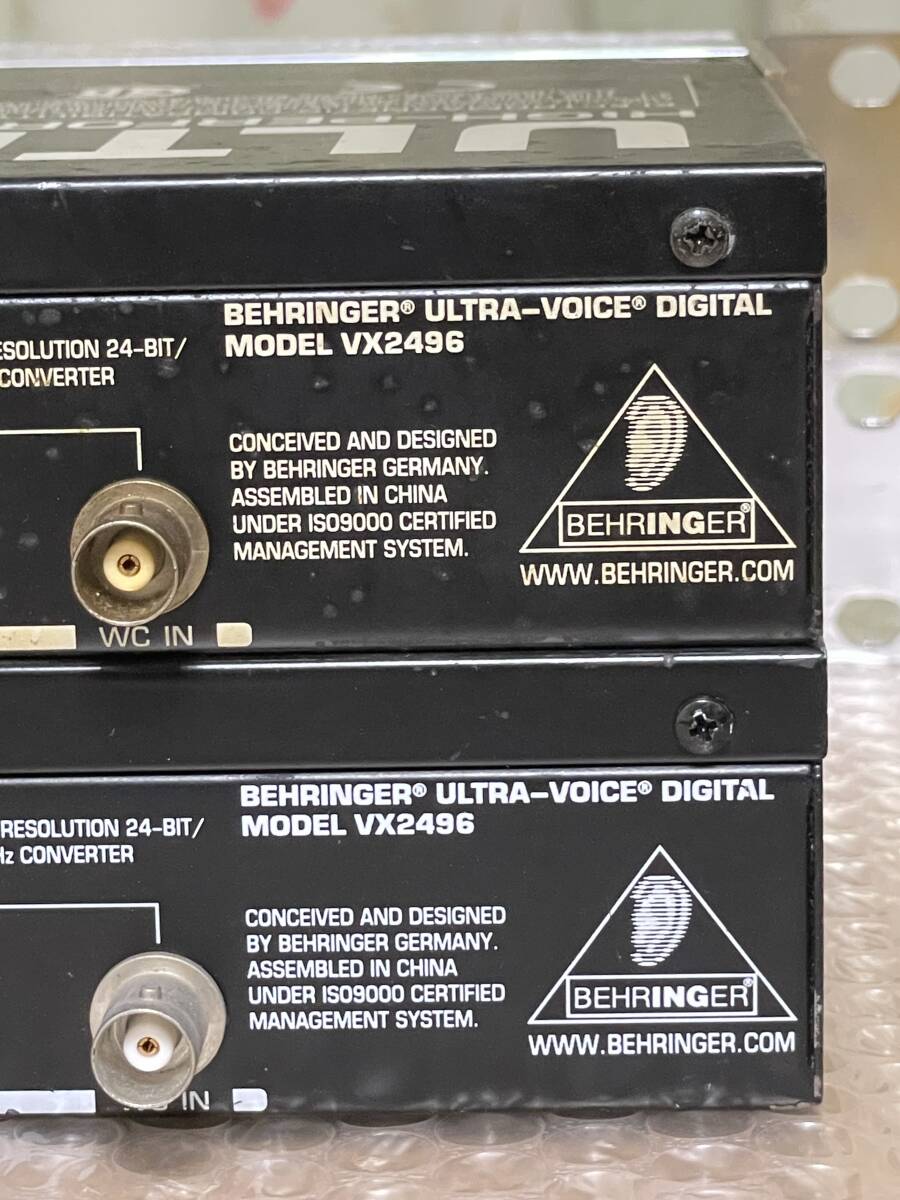 ★12★Behringer☆VX2496☆ヴォーカル向けプリアンプ＆プロセッサ☆2台セット☆24bit/96kHz☆デジタル出力あり☆ベリンガー★さらに特典★_画像8