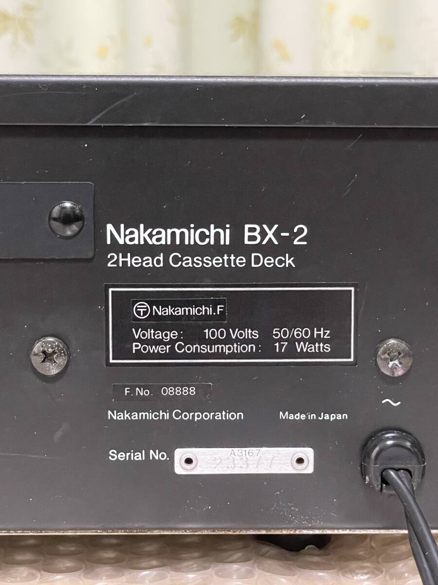 ★17★Nakamichi☆ナカミチ☆カセットデッキ☆BX-2☆2ヘッド☆美品☆難あり☆高品位サウンド★さらに特典★_画像6