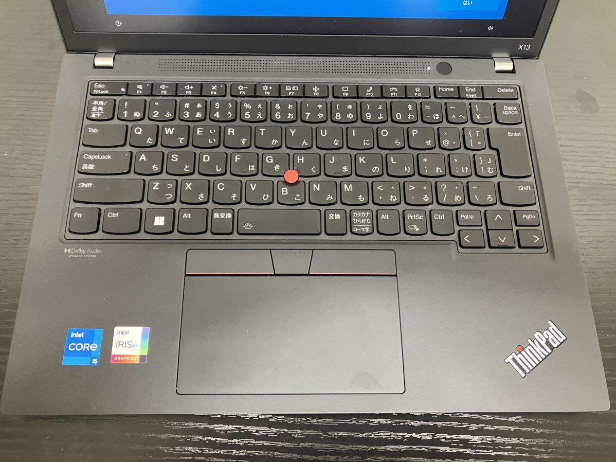 レノボ Lenovo ThinkPad X13 Gen 2 20WK00JFJP SIMフリー ブラック ノートパソコンの画像2