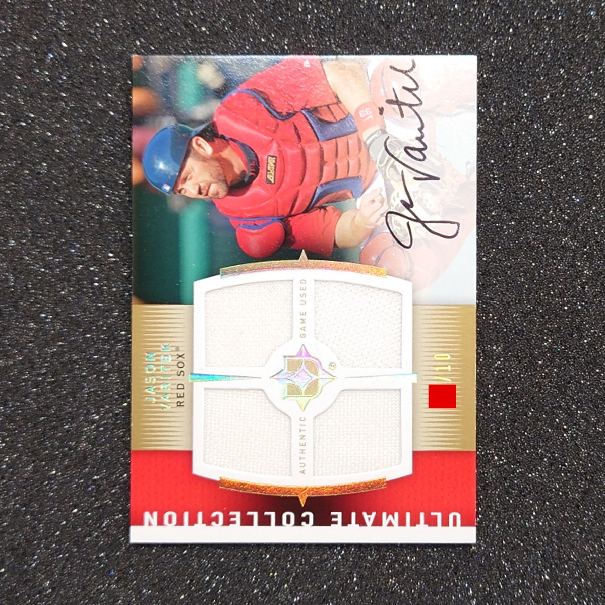 『1年保証』 ◆【10枚限定】Jason Varitek 2008 UD Ultimate Collection Game-Used Memorabilia/Autogaph ◇検索:ジェイソン・バリテック 直筆サイン 2002年~