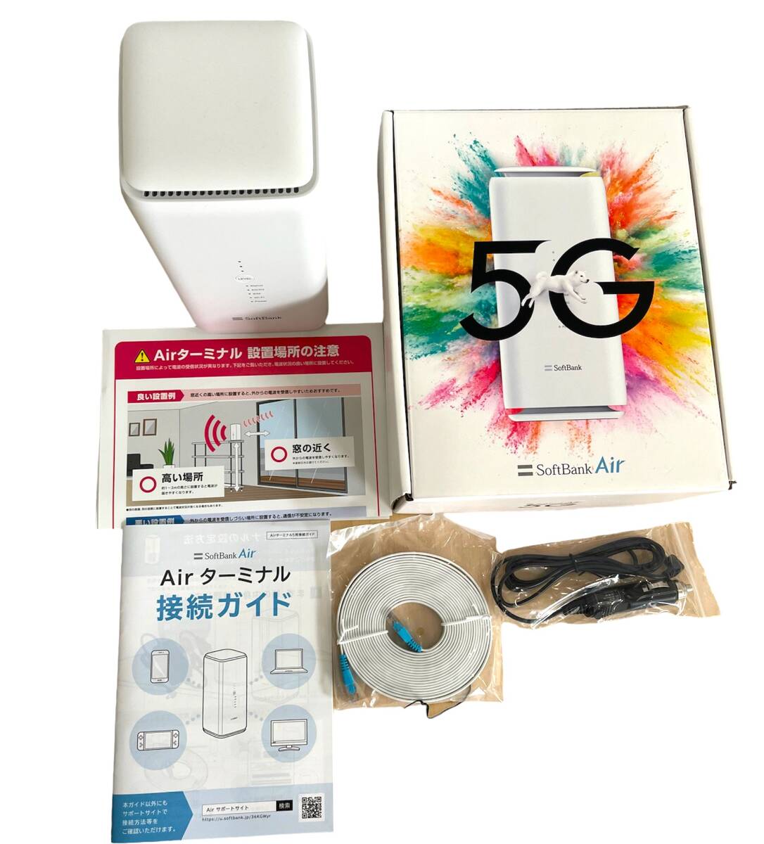 【美品】Soft Bank Air ５G ソフトバンク エアールーター CKB01 付属付/3005の画像2