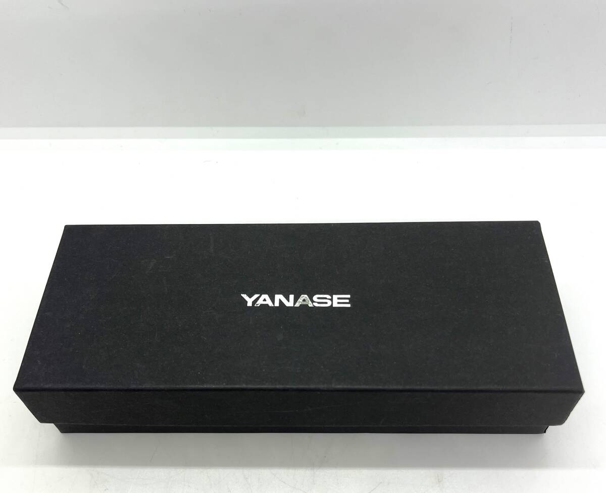  unused * not for sale YANASE "Yanase" SOMESso female saddle made glasses case original leather Brown box attaching /3107