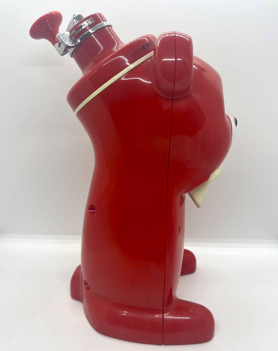  Showa Retro baby ice ... Chan ... ice chipping machine Tiger thermos bottle manual red /3063-4