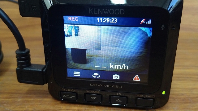 ドライブレコーダー ドラレコ KENWOOD DRV-MR450 前後 カメラ 2 カメラ 　microSD 付_画像2