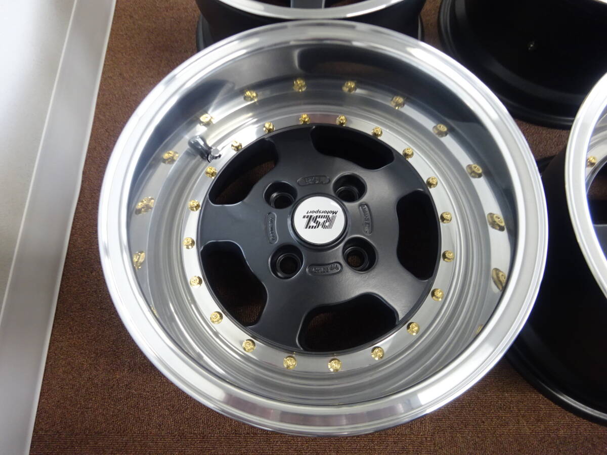 深リム 超希少　RSL モータースポーツ　8J 9J 4穴　PCD 100 VW ゴルフ　ゴルフ1 ゴルフ2 ゴルフ3 _画像4