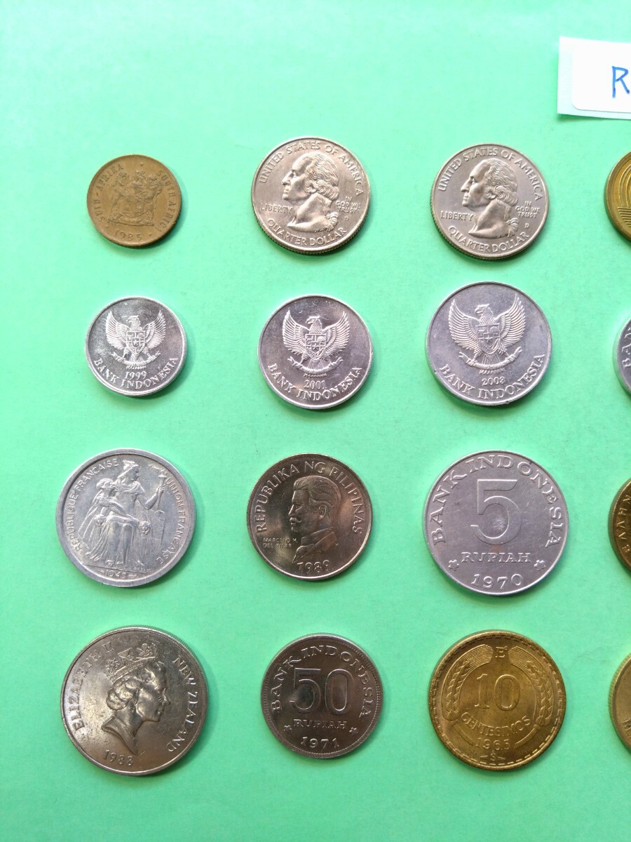 外国コイン 各国コイン (Rー５３３) 鳥が描かれた硬貨 おまとめ ２７枚 鷲 フクロウ 鶴 などの画像7