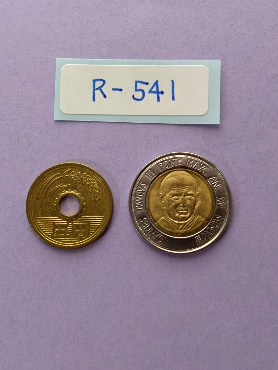 外国コイン バチカン (Rー５４１) ５００リラ硬貨 １９９３年 バイメタル硬貨の画像6