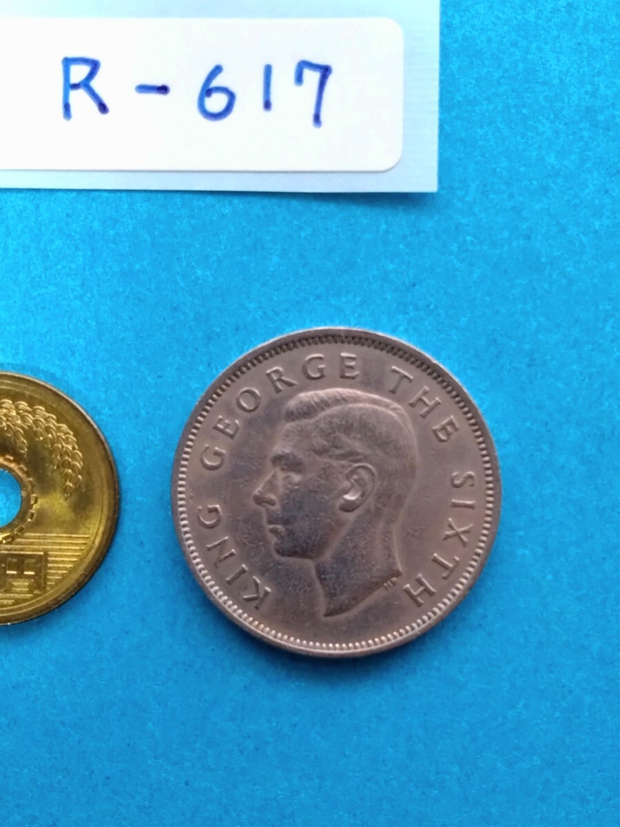 外国コイン　ニュージーランド　(Rー６１７)　古銭　フローリン硬貨　１９４９年_画像8