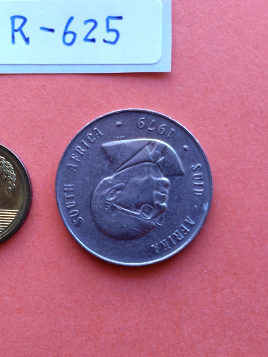 外国コイン 南アフリカ (Rー６２５) １ランド硬貨 １９７９年の画像5
