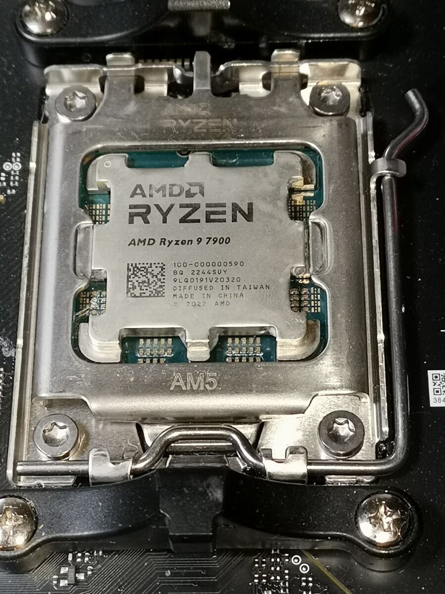 amd Ryzen 9 7900 マザーボード　msi b650-s ddr5 32GBセット　ジャンク_画像2