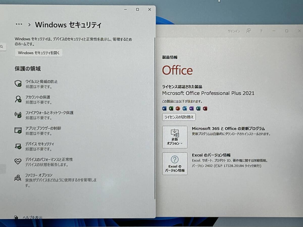 P691【快速】Panasonic Let's Note CF-SV7 Windows11 Pro/メモリ8GB/M2 SSD(NVMe)512GB(新品）/Webカメラ/Office2021_画像9