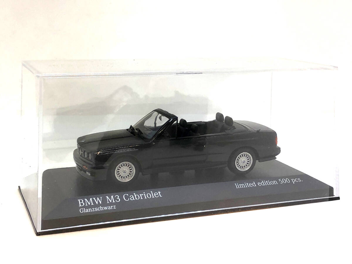 ドイツ限定 ミニチャンプス 1/43 BMW M3 E30 コンバーチブル 1988 (ブラック) 500台限定_画像1