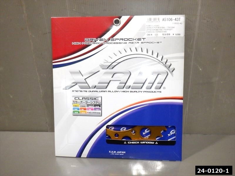 HONDA Zam Japan sprocket RVF400 VFR400R FZR400 XAMCLASSIC 43T sprocket Zam (24-0120-1)