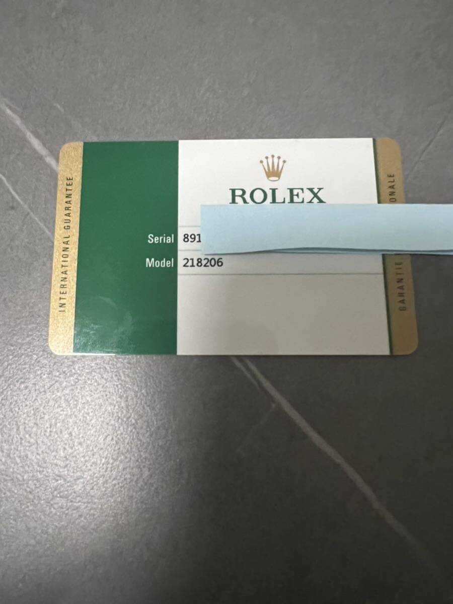 ロレックス ROLEX デイデイトⅡ 218206 ランダム品番　年式オープン　アイスブルー　プラチナ　PT ギャランティ カード