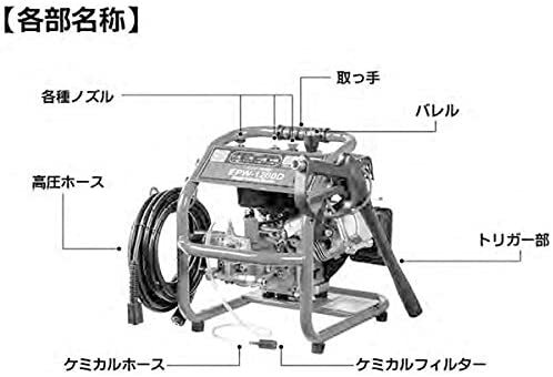 【人気商品】 ナカトミ(NAKATOMI) エンジン高圧洗浄機 EPW-1200D 電源不要 12Mpa ノズル4種 ホース付き_画像4
