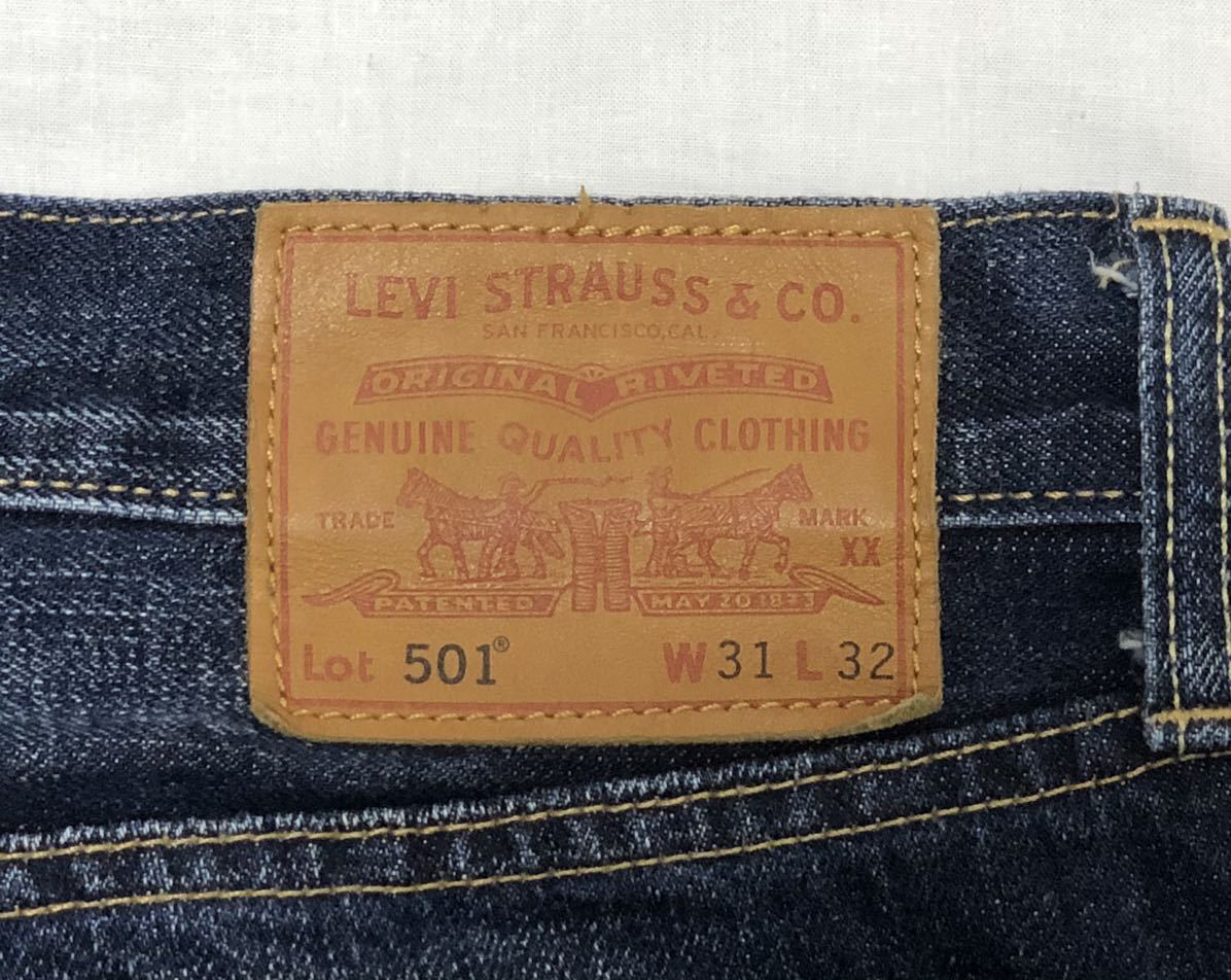 Levi's 501 リーバイスプレミアム テーパード ストレート ボタンフライ デニムパンツ W31メンズ ビッグE ビンテージ加工 ジーンズ Levis _画像10