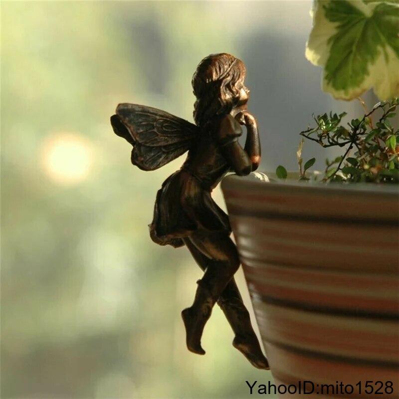 コップのフチ妖精　インテリア　ガーデニング　庭装飾　ファンタジー　プレゼント　ギフト_画像6