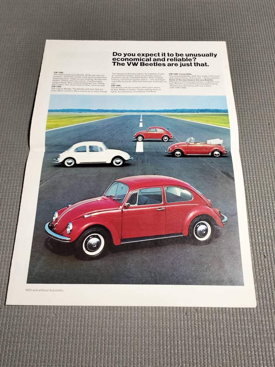 フォルクスワーゲン 英語版総合カタログ 1968年 VW 1200・1300・1500・1600・Microbus_画像2