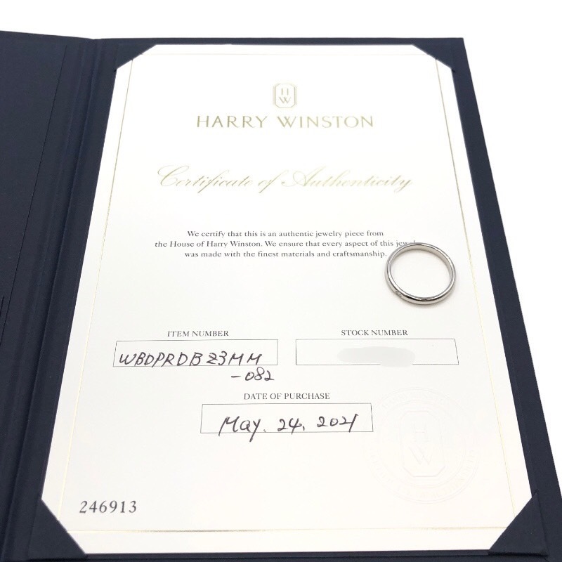 ハリーウィンストン HARRY WINSTON ラウンドマリッジリング 1PD Pt950 #16.5 Pt950プラチナ ジュエリー 中古_画像7