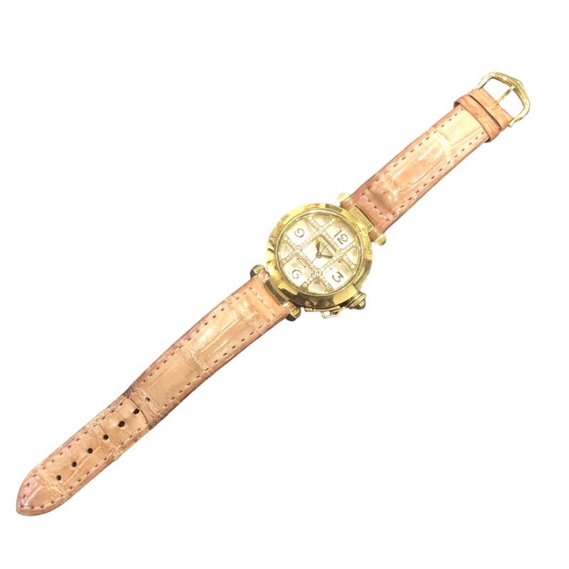 カルティエ Cartier パシャ32 コンベックスグリット WJ116056 K18イエローゴールド 腕時計 レディース 中古_画像2