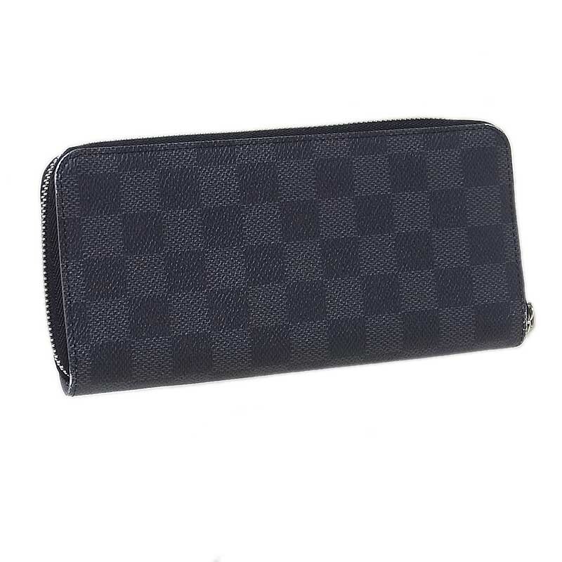 ルイ・ヴィトン LOUIS VUITTON ダミエグラフィット ジッピーウォレット ヴェルティカル N60347 ノワール PVC 長財布 レディース 中古_画像2