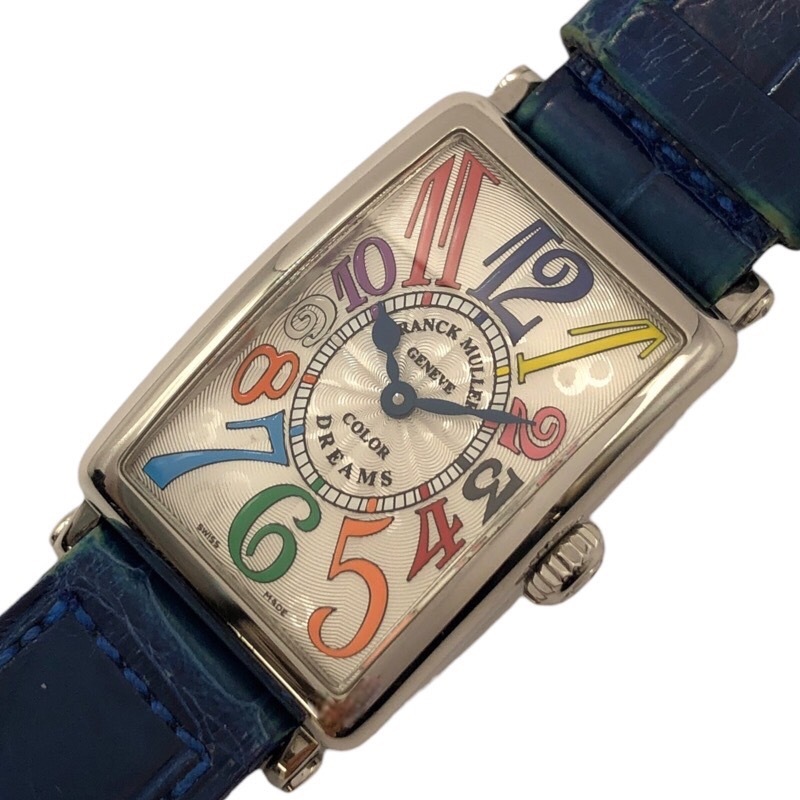 フランク・ミュラー FRANCK MULLER ロングアイランド カラードーリーム 902QZ SS 腕時計 レディース 中古_画像1