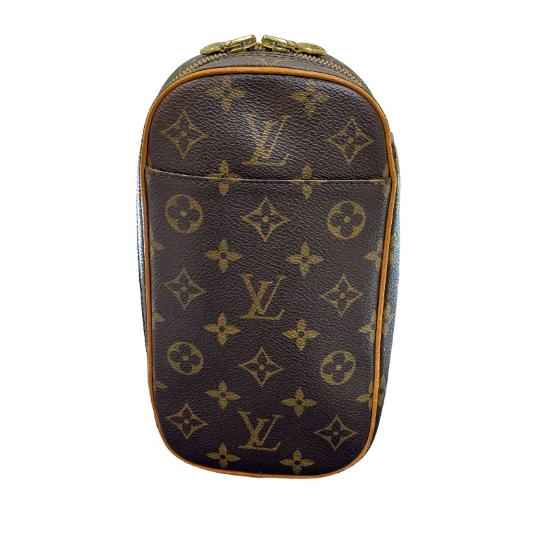 ルイ・ヴィトン LOUIS VUITTON ポシェットガンジュ M51870 ブラウン モノグラム ショルダーバッグ レディース 中古_画像1