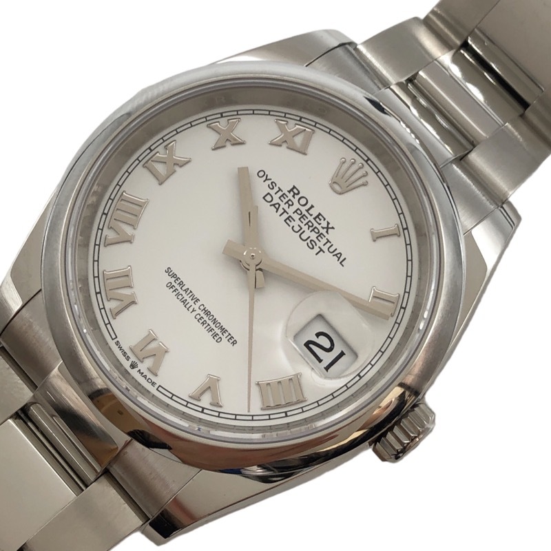 ロレックス ROLEX デイトジャスト 36 126200 ホワイト ステンレススチール 腕時計 メンズ 中古