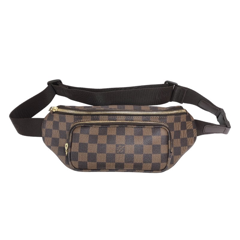 ルイ・ヴィトン LOUIS VUITTON バムバッグ メルヴィール N51172 ダミエ ダミエ ウエストバッグ メンズ 中古_画像1