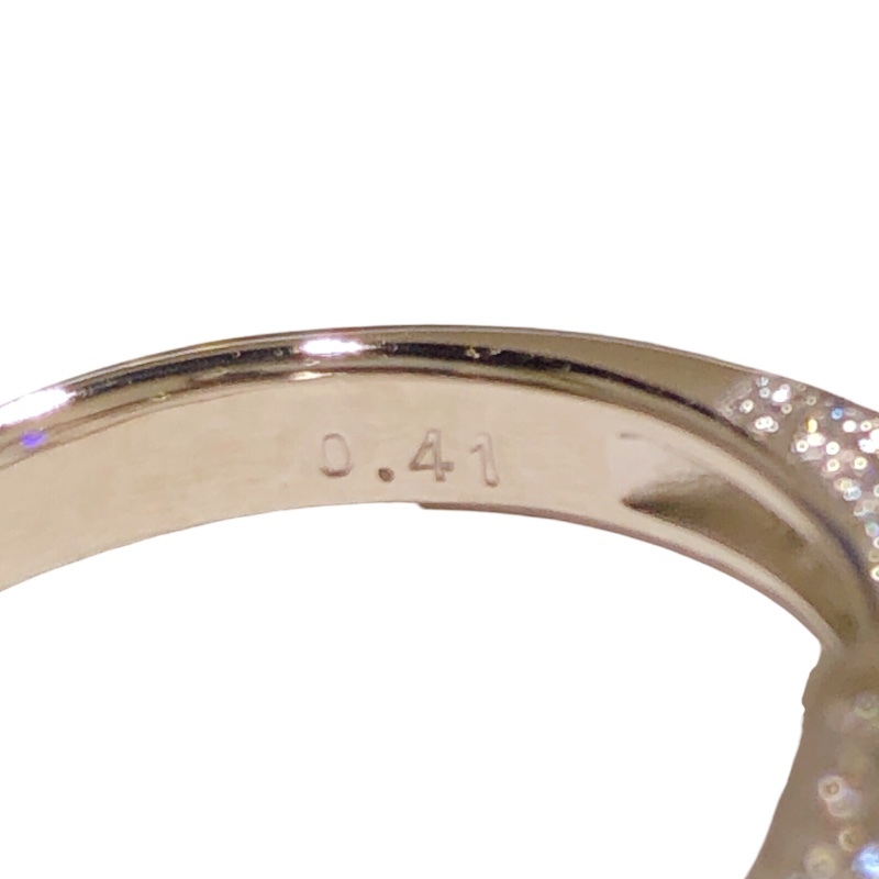 タサキ TASAKI Pt900 プリンセスカット ダイヤリング D1.53/D0.41ct #13 Pt900プラチナ ダイヤモンド ジュエリー 中古_画像7