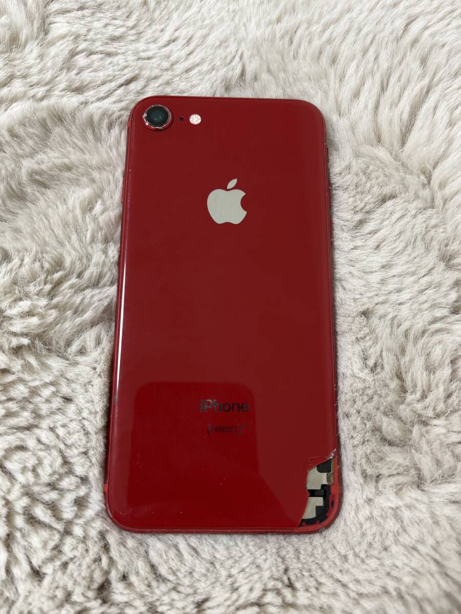 iPhone8 RED(64GB) ジャンク auの画像2
