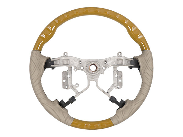 エスティマ ACR50 GSR50系 前期 後期 黄木目調 ステアリング シフトノブ セット スタンダートタイプステアリング_画像6