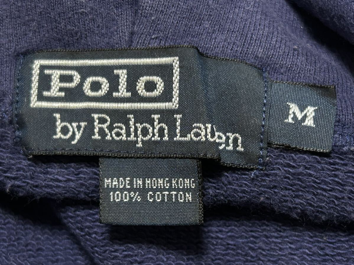 90s Polo by Ralph Lauren フーディー スウェット　　パーカー ポロ バイ ラルフローレン ワンポイント ナイガイ製 90年代 オールド 柳9327_画像3