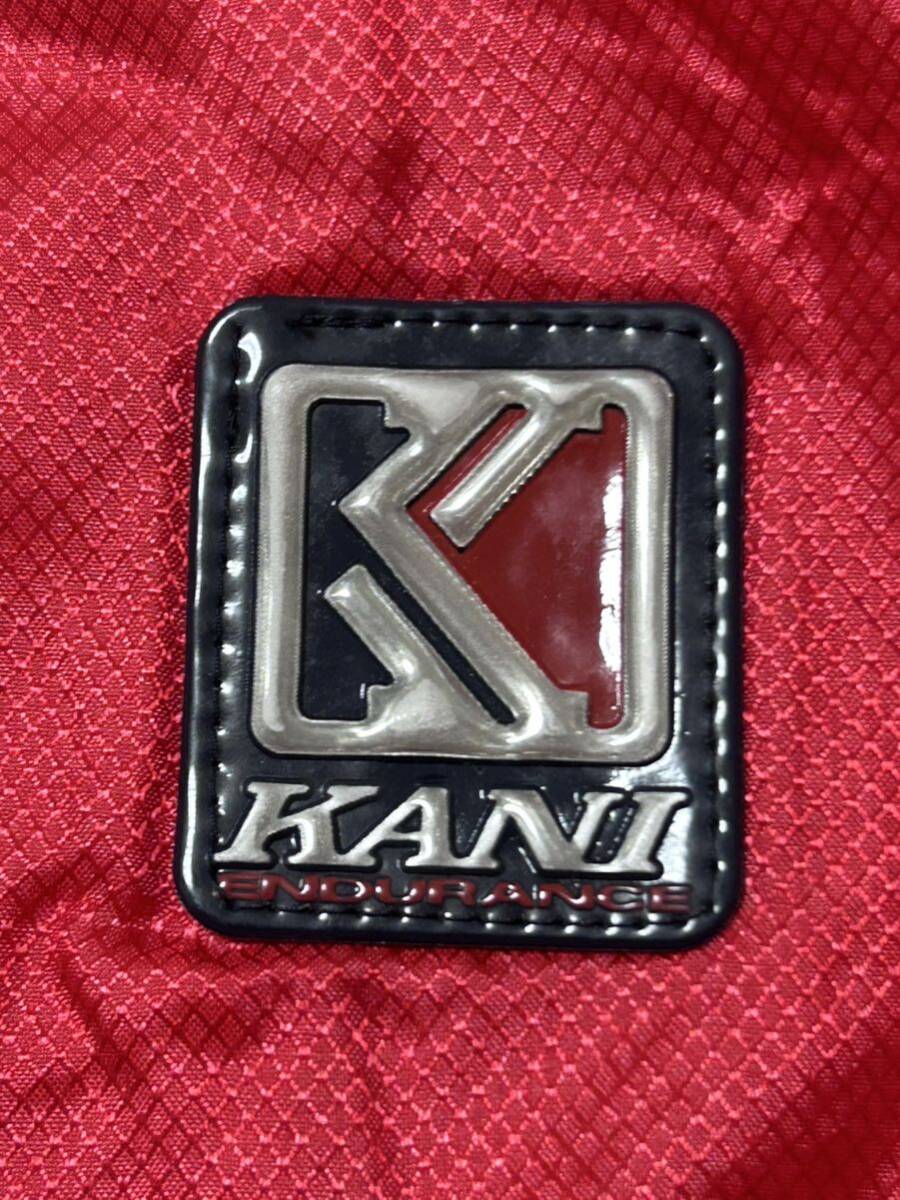 00s KARL KANI ポリエステルジャケット トラックトップ 全面ロゴ　　Y2K 00年代 カールカナイ カナイジーンズ フード収納 2WAY 柳9382_画像8