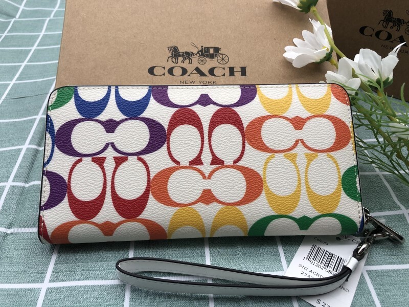 COACH 財布 長財布 コーチ プレゼント 贈り物 レザー ウォレット メンズ レディース 新品 未使用 ブランド ロゴ シグネチャー C210_画像3