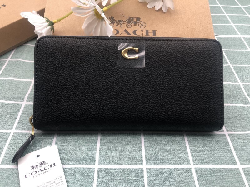 コーチ COACH 財布 長財布 メンズ プレゼント 贈り物 ブランド ギフト ブラック　ロゴ シグネチャー ウォレット レザー 新品未使用 A082