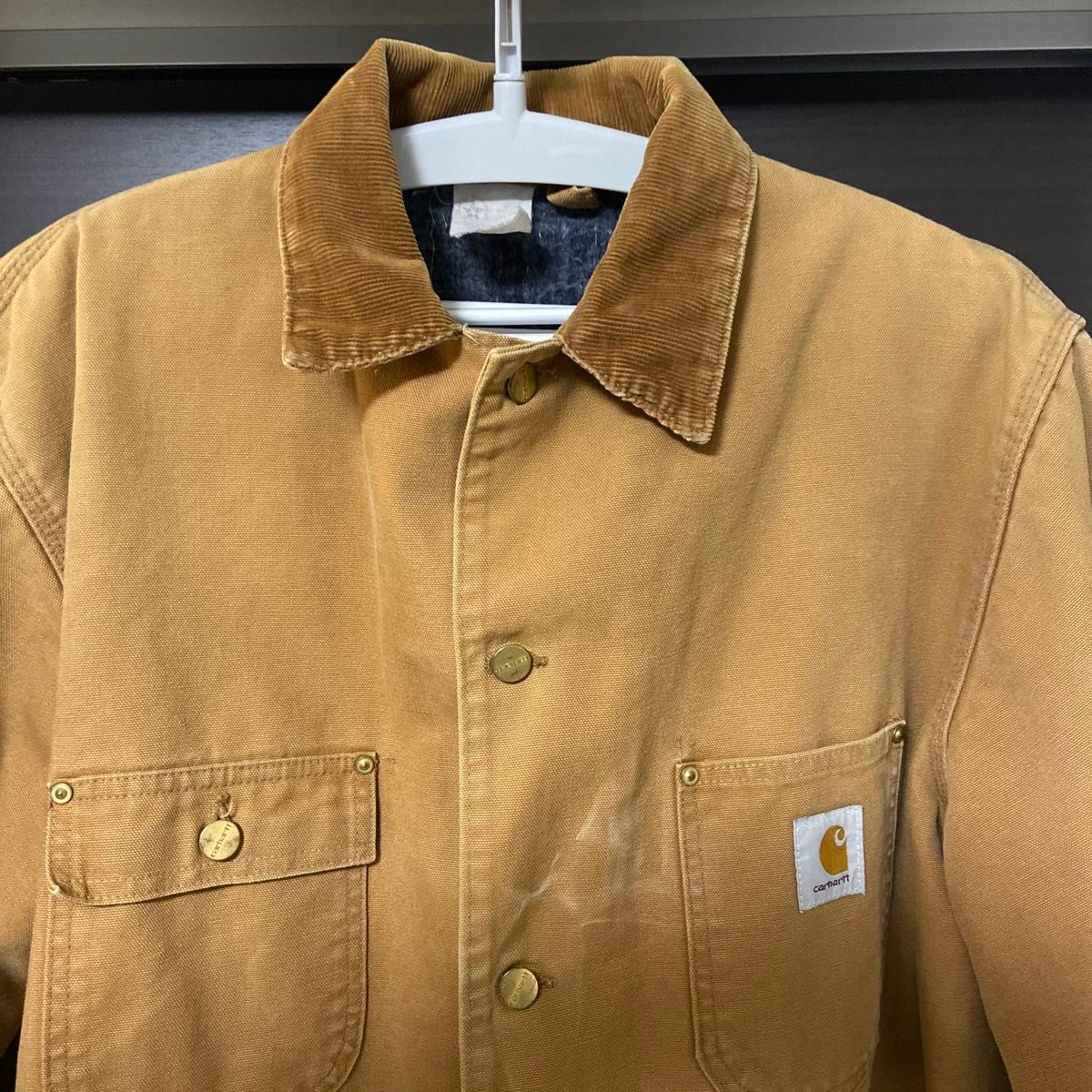 Carhartt カーハート ジャケット ブラウン USA製 古着 カバーオール