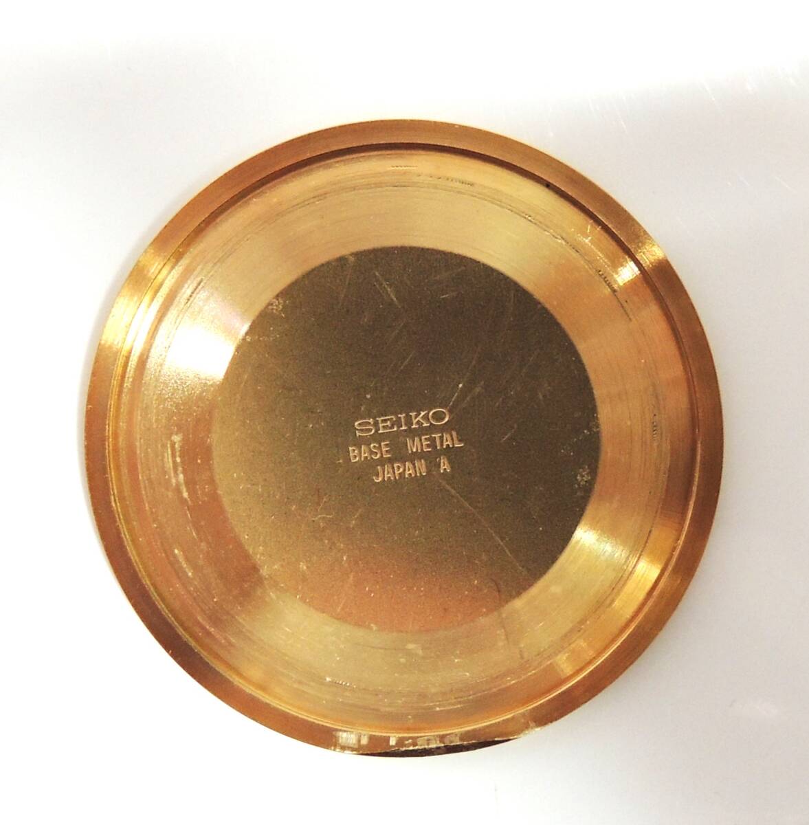 * SEIKO Seiko 7N07-001A quartz smoseko pocket watch . inside . total . large .. 7 .. box attaching gold color Gold color operation goods secondhand goods ③