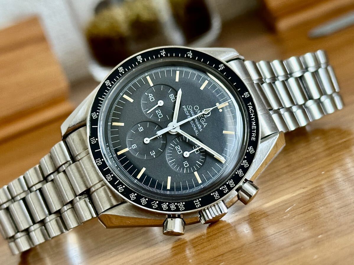 【中古美品　オーバーホール済】オメガ　スピードマスター　ムーンウォッチ トリチウム Omega Speedmaster Moonwatch 3570.50 手巻