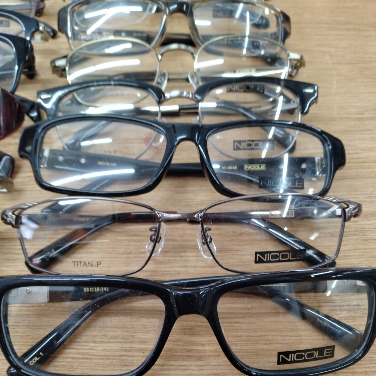 中古　ジャンク　メガネフレーム　20本　まとめ売り　眼鏡　金属フレーム 眼鏡フレーム　【7】_画像2