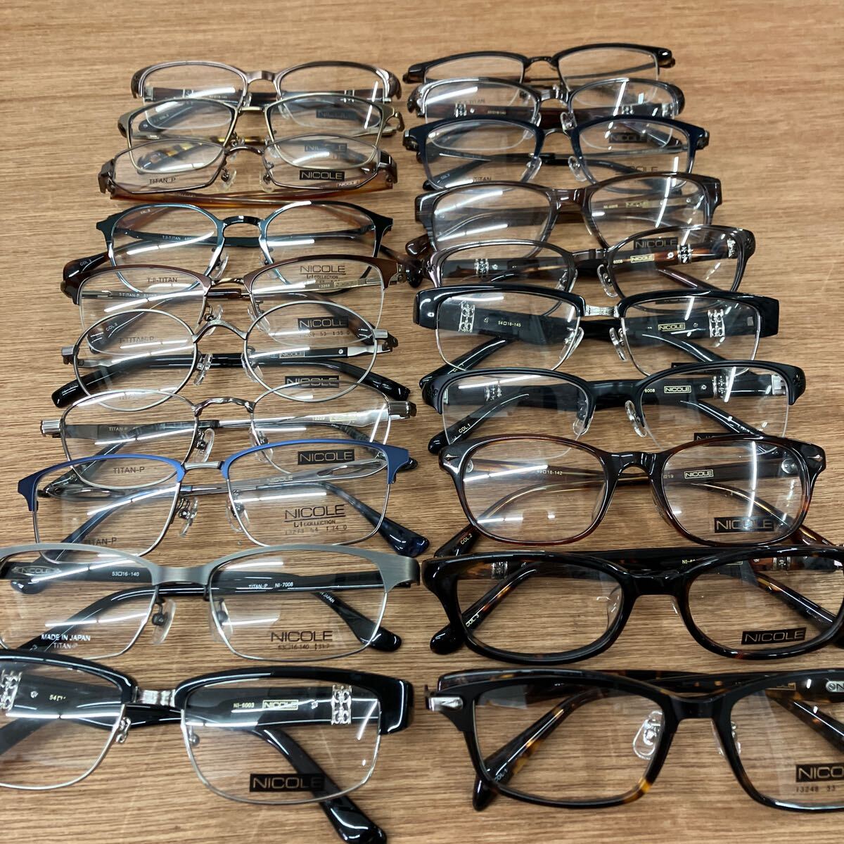 中古　ジャンク　メガネフレーム　20本　まとめ売り　眼鏡　金属フレーム 眼鏡フレーム　【9】_画像1