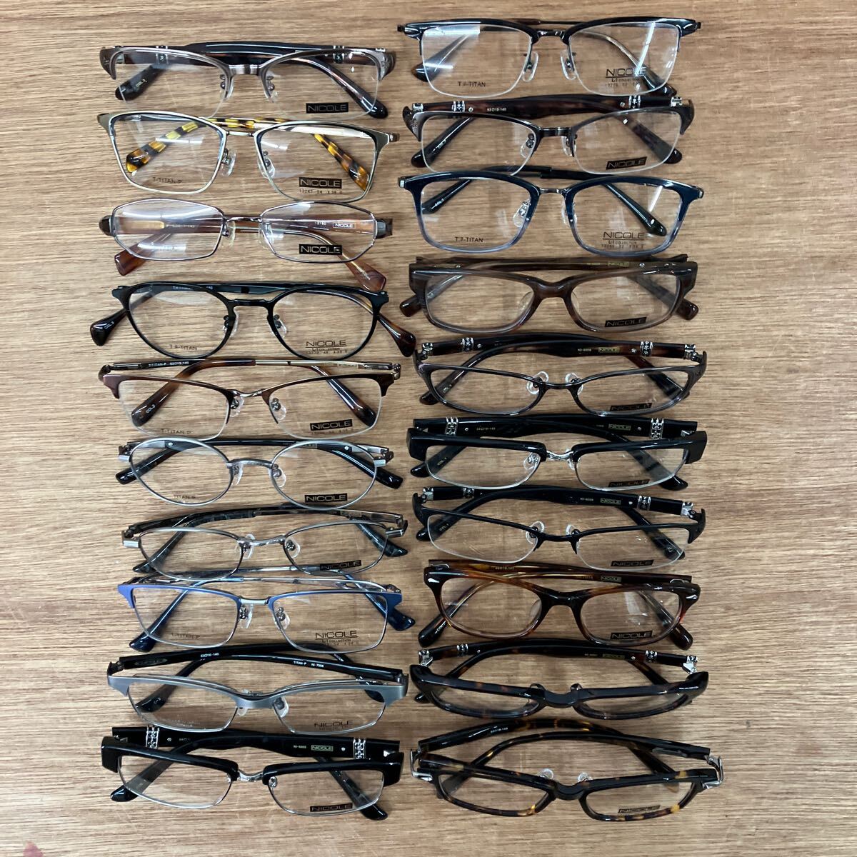 中古　ジャンク　メガネフレーム　20本　まとめ売り　眼鏡　金属フレーム 眼鏡フレーム　【9】_画像8