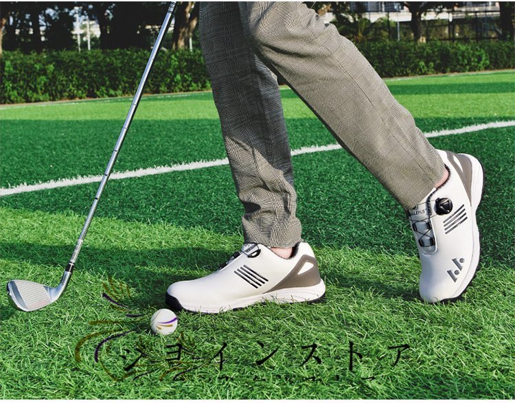 ゴルフシューズ 27cm メンズ スパイクレス 兼用 ゴルフ 靴 軽量 軽い 紐タイプ スニーカータイプ スパイクレスシューズ カジュアルの画像7