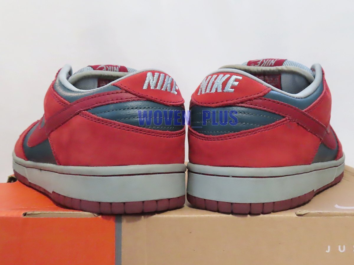 28.5cm NIKE DUNK LOW PRO SB 304292-361 NIGHTSHADE-TEAM RED-SHARK 2002年製 ダンク ロー プロ エンジ×ネイビー シャーク ナイキ_画像3