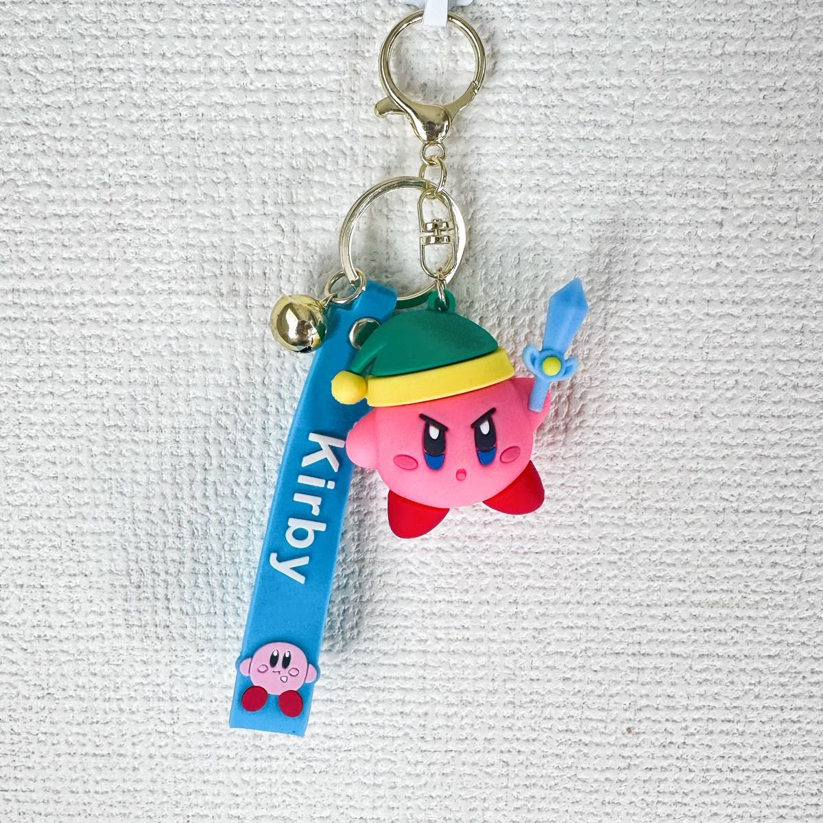 【値下げ不可】星のカービィ　ソードsword ストラップ　鈴付きKirby