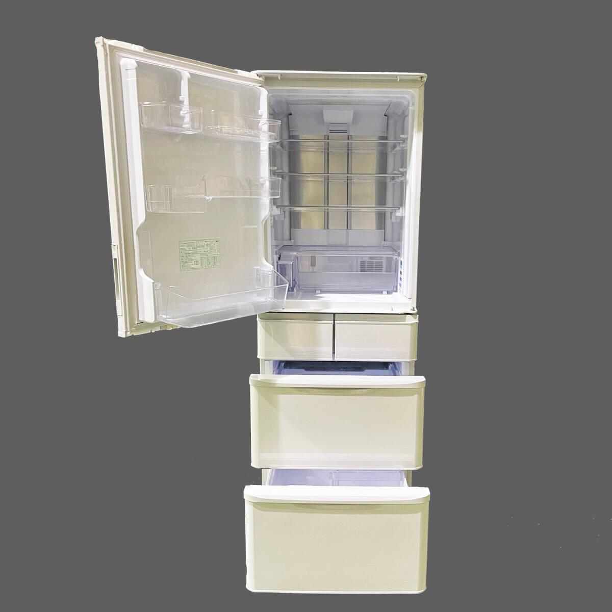 【プラズマクラスター】シャープ 5ドア 冷凍冷蔵庫 両開き 2018年製 SJ-P411D-H【埼玉 / 直接引取大歓迎】_画像7