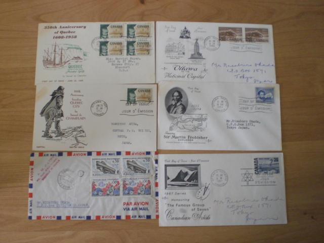 古い外国切手初日カバー（バラ色々）42枚　1950・60年代_画像4