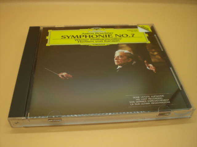 1CD　ブルックナー：交響曲第7番　カラヤン/ウィーン・フィル　1989年　国内盤　14奥_画像1