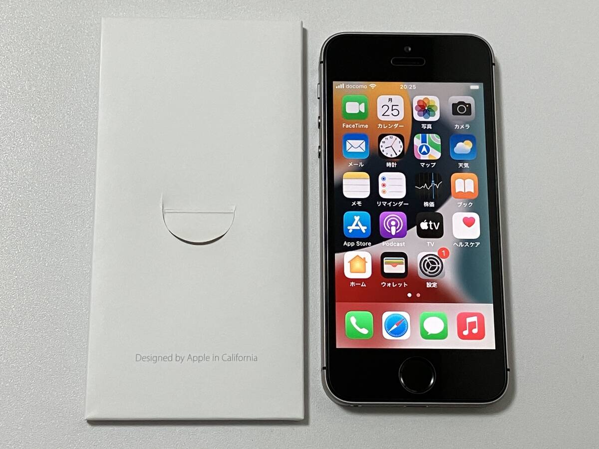 SIMフリー iPhoneSE 128GB Space Gray シムフリー アイフォンSE スペースグレイ 黒 softbank au UQ docomo 楽天 本体 SIMロックなし A1723_画像1